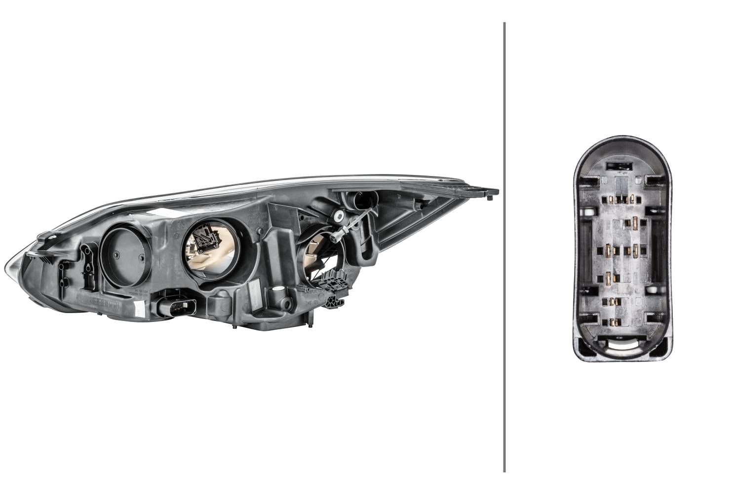 HELLA 1LA 354 994-081 Halogen-Hauptscheinwerfer - rechts - für u.a. Ford Focus Iii-3