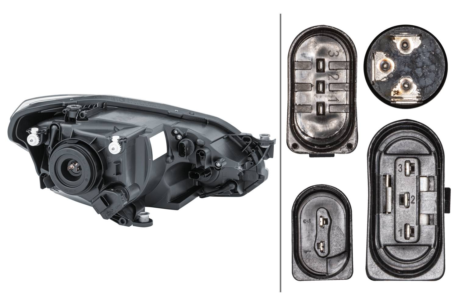 HELLA 1EJ 010 670-051 FF/Halogen-Hauptscheinwerfer - links - für u.a. VW Up (121, 122, Bl1, Bl2, Bl3-3