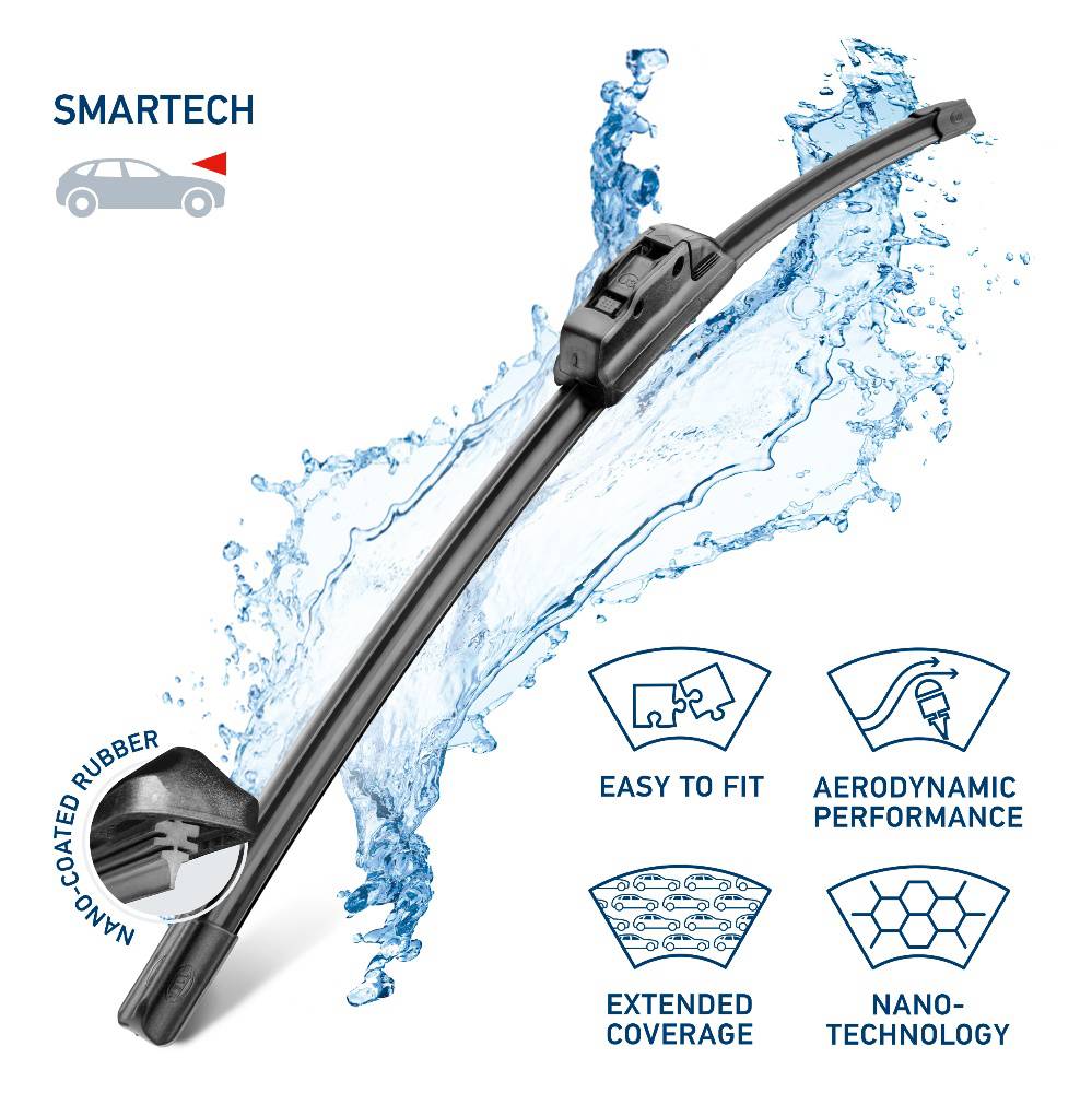HELLA 9XW 358 136-241 Smartech Scheibenwischer - ST60 - Flachbalkenwischerblatt - für Links-/Rechtsl-4