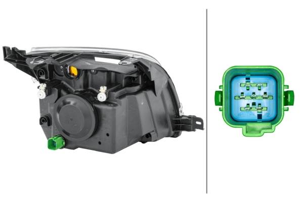 HELLA 1LD 247 026-271 Halogen-Hauptscheinwerfer - links - für u.a. Ford Fusion (Ju_)-2