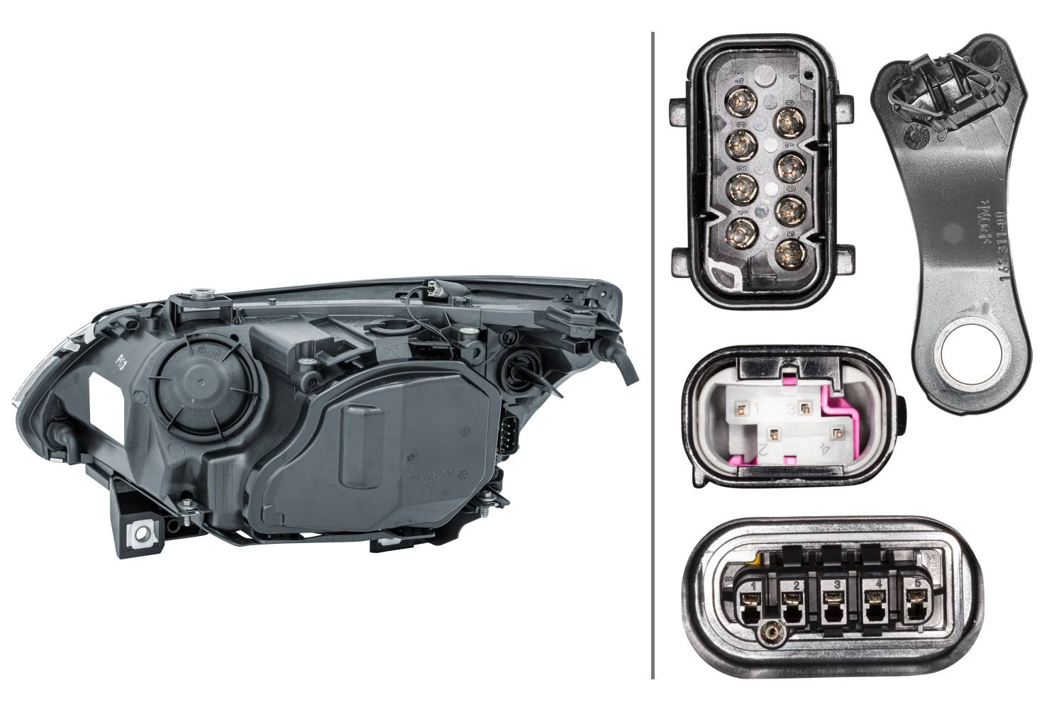 HELLA 1LL 163 082-001 Bi-Xenon-Hauptscheinwerfer - rechts - für u.a. BMW 5 (E60)-3