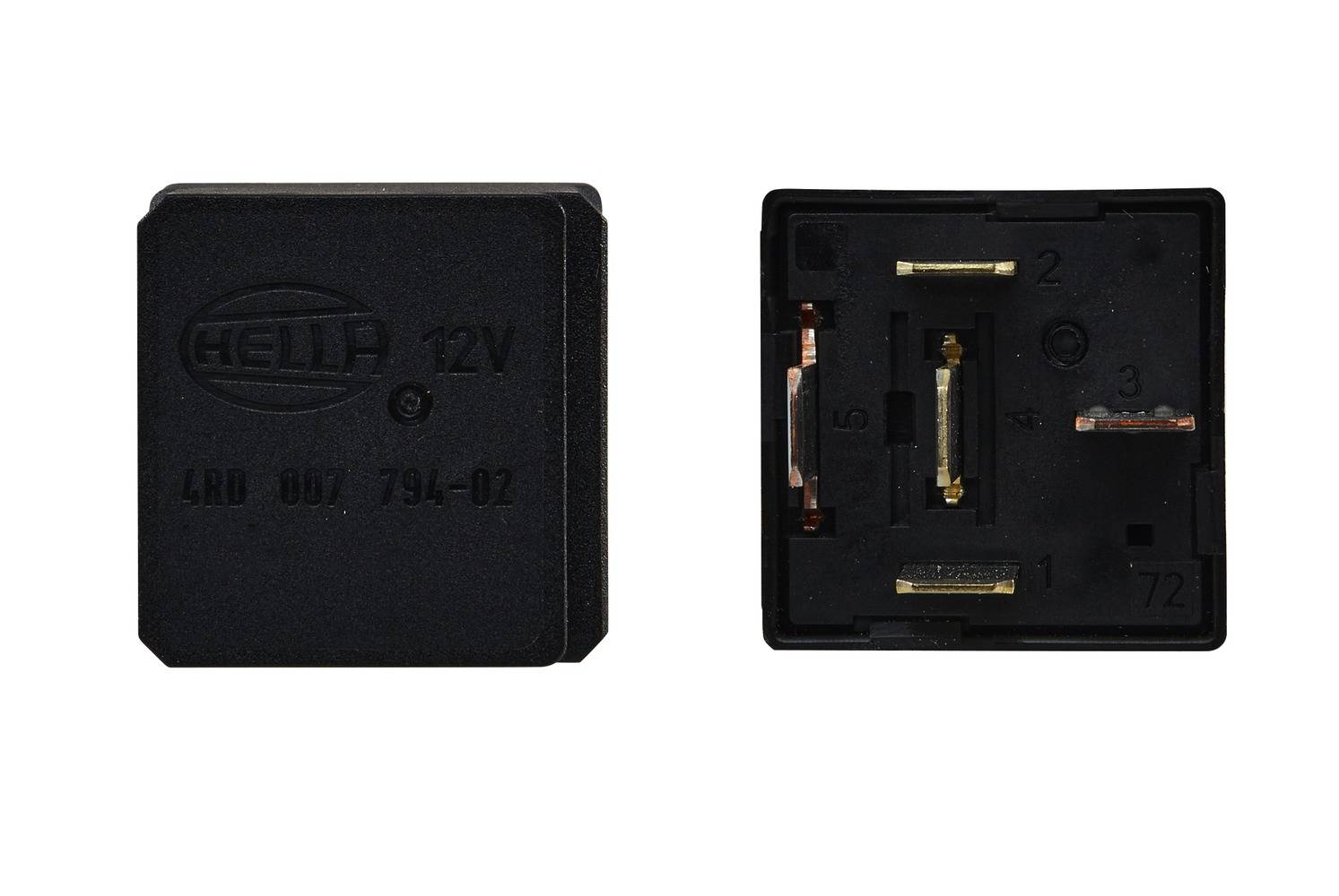 HELLA 4RD 007 794-021 Relais, Kaltstartsteuerung - 12V - 5-polig - Schaltbild: W2 - Stecker: B1 - Öf-4