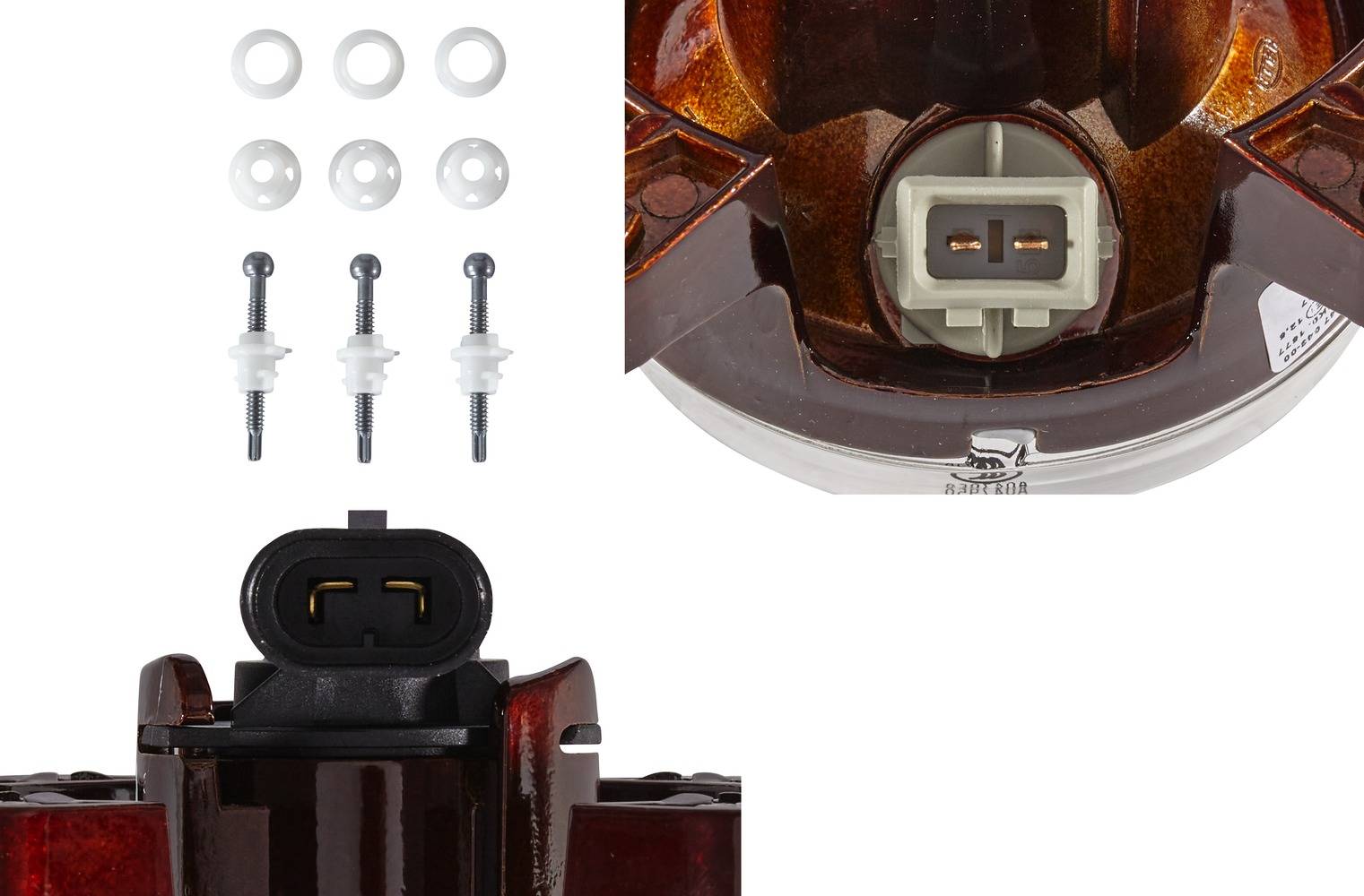 HELLA 1K0 247 043-021 DE/FF/Halogen-Hauptscheinwerfer - 90mm Performance - 24V - rund - Referenzzahl-4