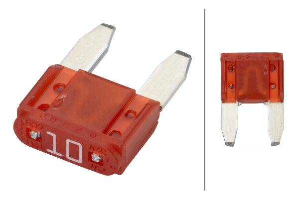 HELLA 8JS 728 596-821 Sicherung - Mini-Flachstecksicherung - 10A - rot - Menge: 5-1