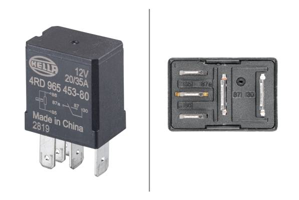 HELLA 4RD 965 453-801 Relais, Arbeitsstrom - 12V - 5-polig - Wechsler - Menge: 1-1