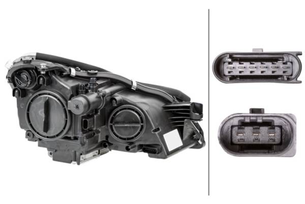 HELLA 1ES 008 821-311 Bi-Xenon/Halogen-Hauptscheinwerfer - links - für u.a. MB Cls (C219)