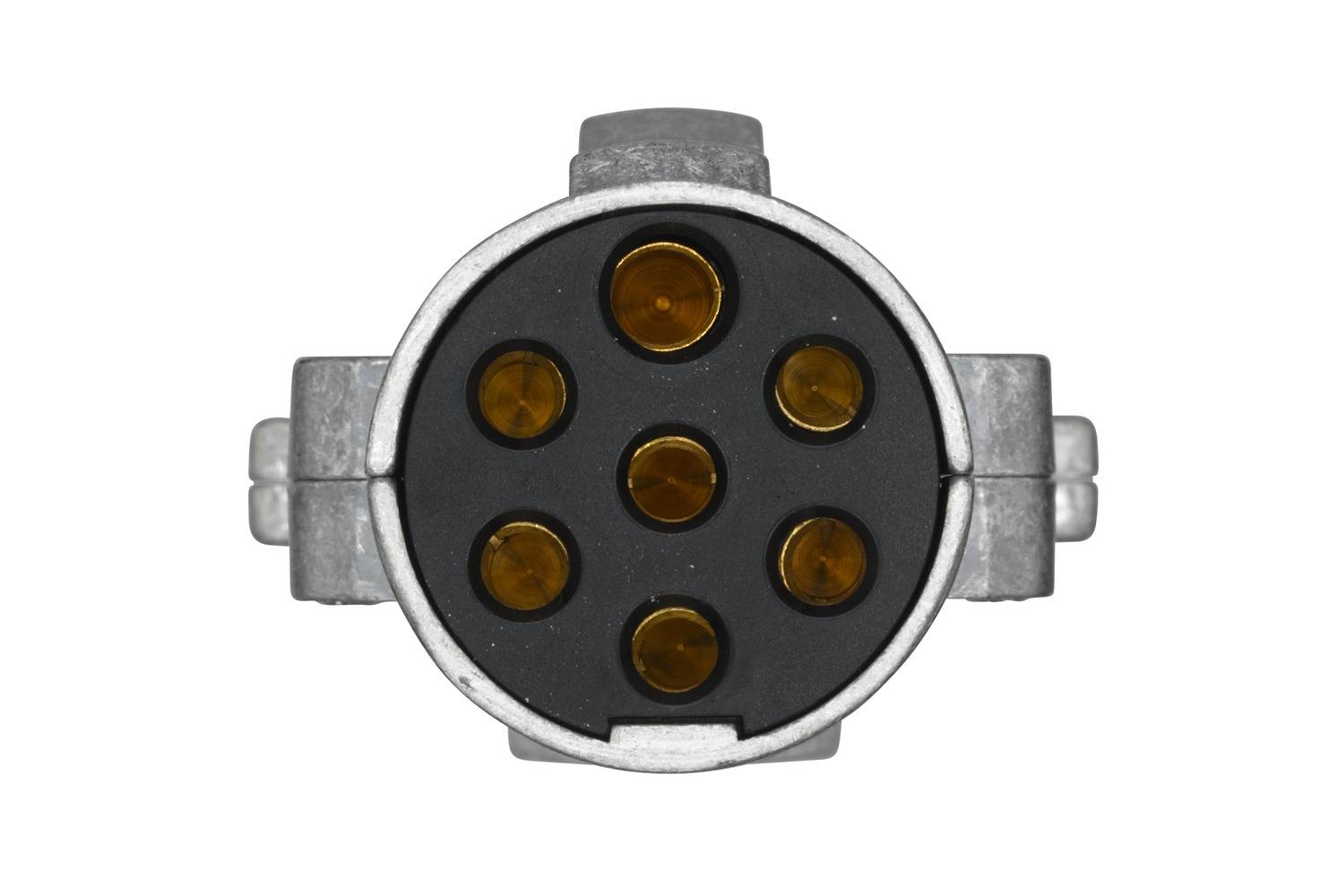 HELLA 8JA 003 831-001 Stecker - 24V - 7-polig - Stecker: Schraubkontakt - Metall - DIN/ISO: 1185-2