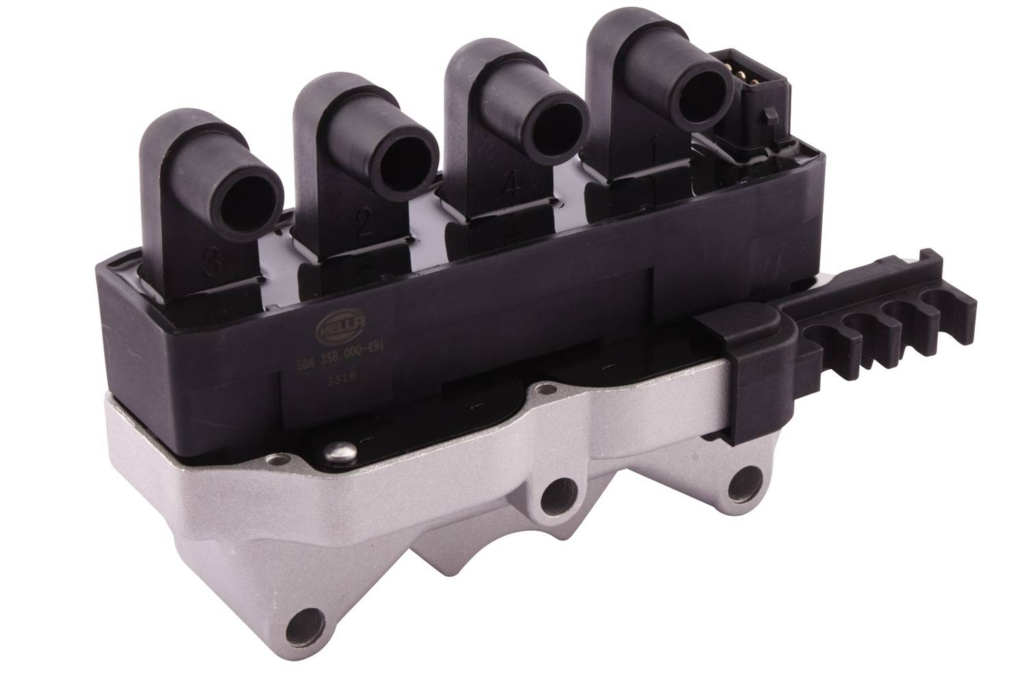 HELLA 5DA 358 000-491 Zündspule - 12V - 3-polig - Blockzündspule - geschraubt-0