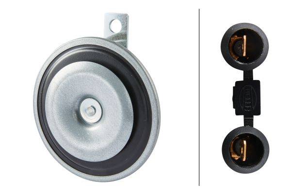 HELLA 3BA 002 768-771 Horn - B36 - 48V - 116dB(A) - Frequenzbereich: 335Hz - Tiefton - Signalhorn --2