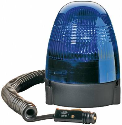 HELLA 2RL 007 337-121 Halogen-Rundumkennleuchte - KL Rotafix - 12V - Magnetbefestigung - blau - 2-po-1
