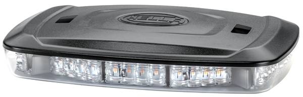HELLA 2RL 014 566-121 LED-Warnleuchte - Micro Lightbar - 12/24V - Magnetbefestigung - glasklar - gel-0