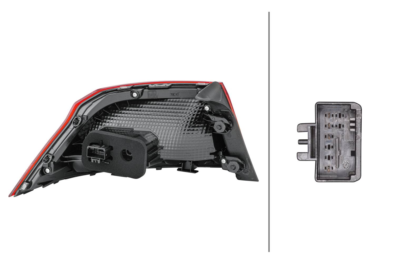 HELLA 2SD 011 881-061 Heckleuchte - LED - äusserer Teil - rechts - für u.a. VW Passat (3G2, Cb2)-3
