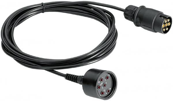 HELLA 8PD 004 509-001 Prüfgerät, Anhängersteckdose - 12V - 7-polig - Länge: 5m - DIN/ISO: 1724 - mit-1