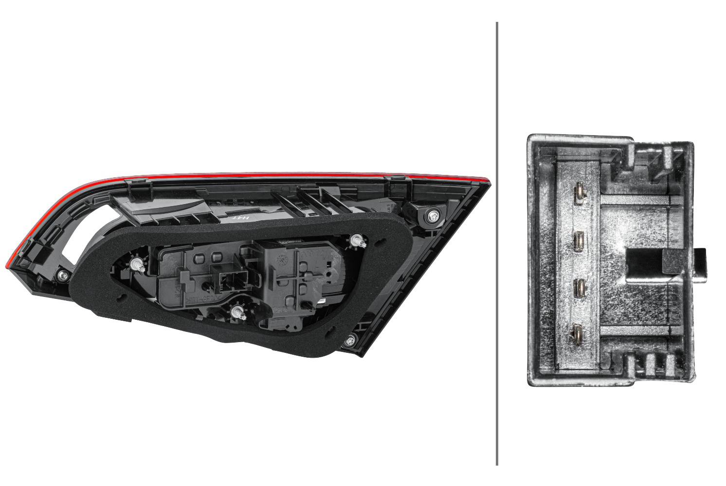 HELLA 2TZ 012 839-051 Heckleuchte - Hybrid - innerer Teil - links-1