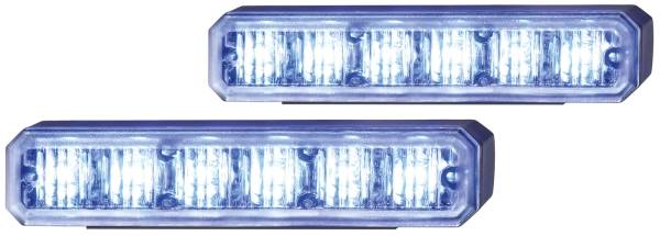 HELLA 2XD 012 160-811 LED-Blitz-Kennleuchte - BST - 12/24V - blau - Anbau/geschraubt - glasklar - bl-4