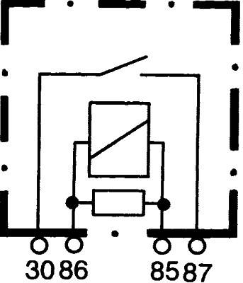HELLA 4RA 007 793-031 Relais, Arbeitsstrom - 12V - 4-polig - Schaltbild: S2 - Stecker: B3 - Hochleis-2