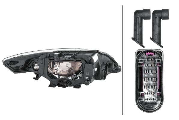 HELLA 1EB 354 996-011 Halogen-Hauptscheinwerfer - links - für u.a. Ford Mondeo IV Turnier (Ba7)-2