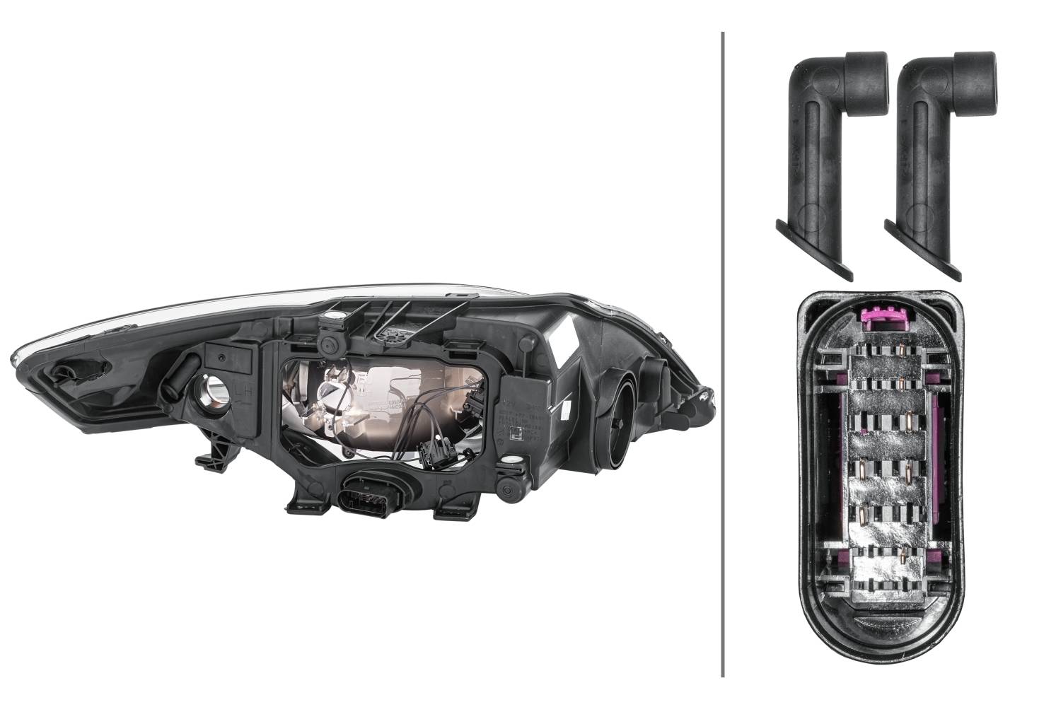 HELLA 1EB 354 996-011 Halogen-Hauptscheinwerfer - links - für u.a. Ford Mondeo IV Turnier (Ba7)-3