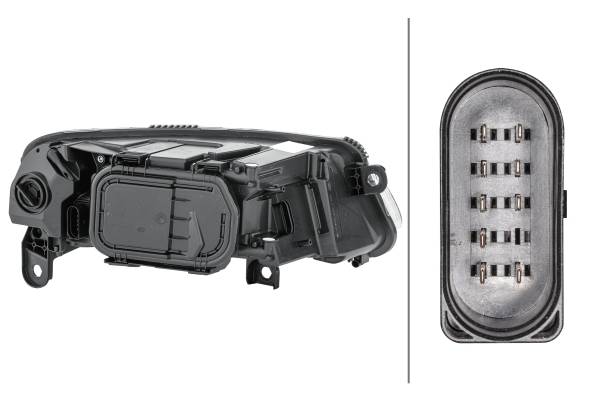HELLA 1EE 008 880-011 Halogen-Hauptscheinwerfer - links - für u.a. Audi (Faw) A6L (C6, 4Z8)-1