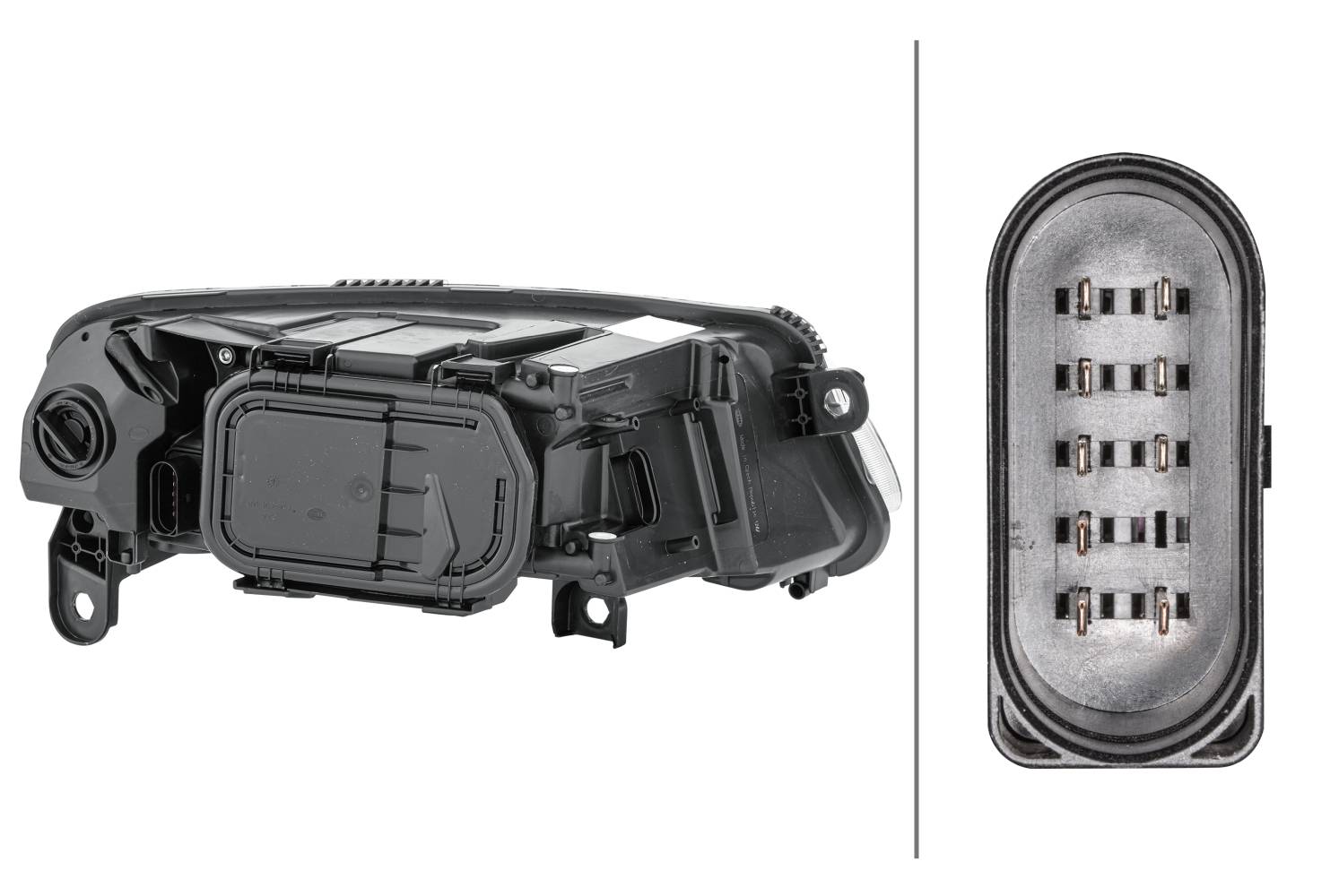 HELLA 1EE 008 880-011 Halogen-Hauptscheinwerfer - links - für u.a. Audi (Faw) A6L (C6, 4Z8)-3