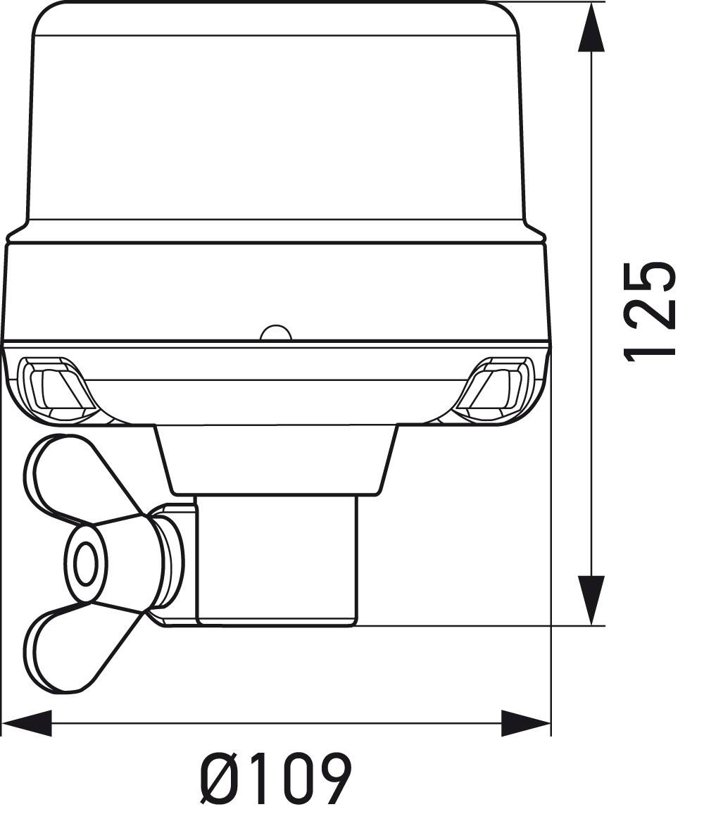 Rundumkennleuchte 24 V 19 W gelb amber LED HELLA für u.a. DIECI-1