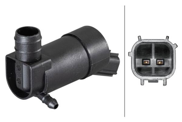 Waschwasserpumpe Scheibenreinigung 12 V 2-polig HELLA für u.a. VOLVO S80