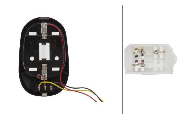 HELLA 2JA 964 916-011 Innenraumleuchte - 12V - K (10W) - Einbau - Kunststoffgehäuse-2