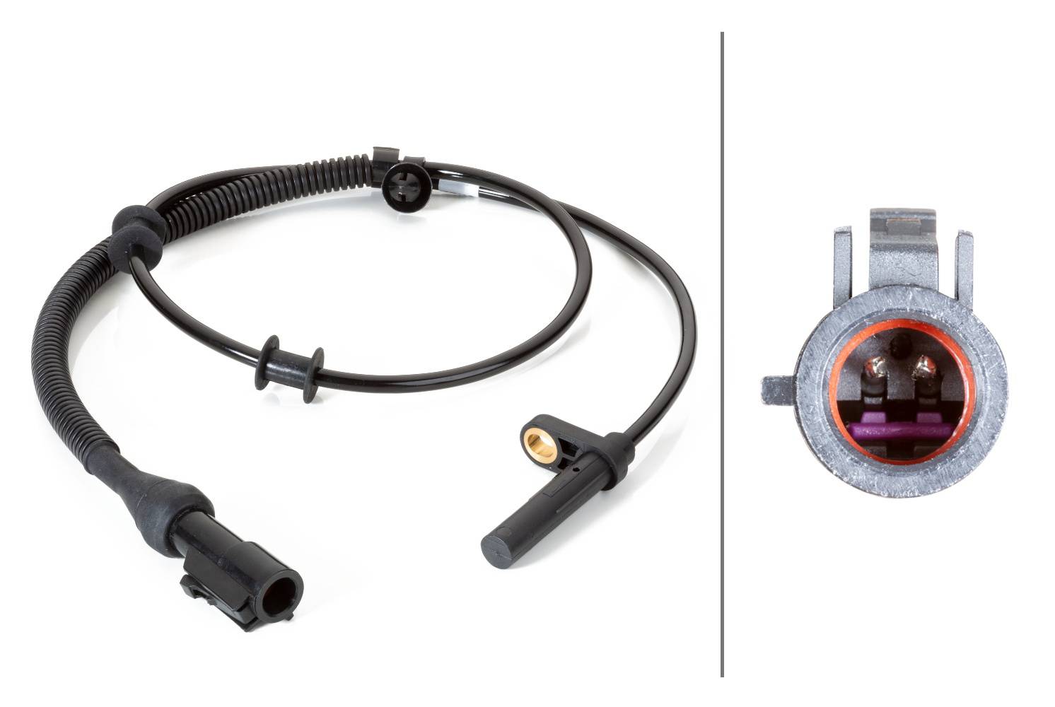 HELLA 6PU 230 040-891 Sensor, Raddrehzahl - 2-polig - Vorderachse beidseitig - Kabel: 900mm - mit Ha-1