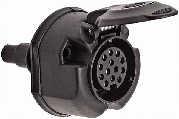 Steckdose 12 V Schraubkontakt 13-polig 11446 N-Typ HELLA für u.a. MERCEDES-BENZ-0