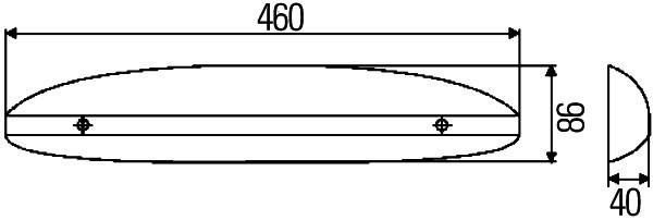 HELLA 2XT 008 929-001 Einstiegleuchte - 12V - C5W - Anbau - Lichtscheibenfarbe: glasklar