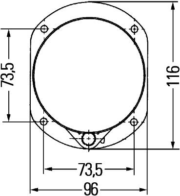 HELLA 9AH 165 968-001 Rahmen, Hauptscheinwerfer-0