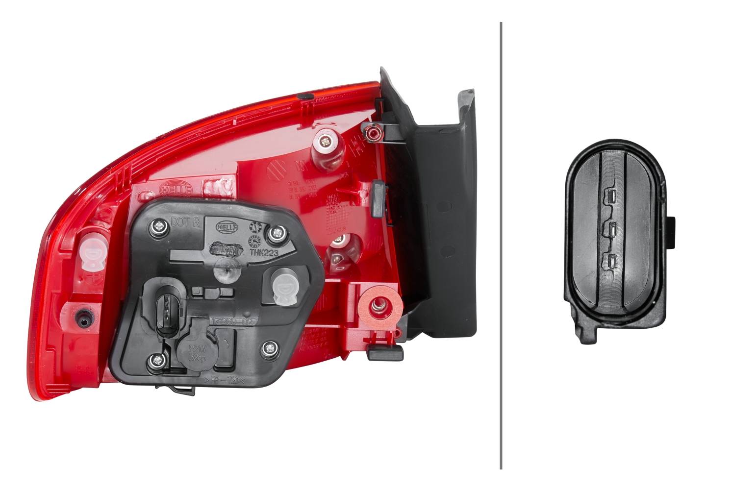HELLA 2VA 010 085-101 Heckleuchte - LED - äusserer Teil - rechts - für u.a. Audi A4 (8K2, B8)-3
