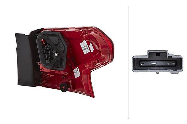 HELLA 2SD 354 823-011 Heckleuchte - Glühlampe - äusserer Teil - links - für u.a. Citroën C5 III Brea-1