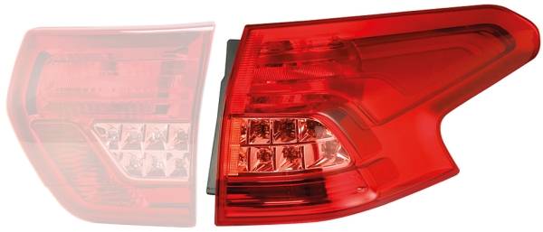 HELLA 2SD 354 823-011 Heckleuchte - Glühlampe - äusserer Teil - links - für u.a. Citroën C5 III Brea-0