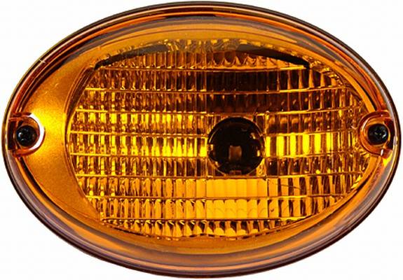 HELLA 2BA 343 130-051 Blinkleuchte - Agroluna - 12/24V - Anbau/Einbau - Lichtscheibenfarbe: gelb - l-3