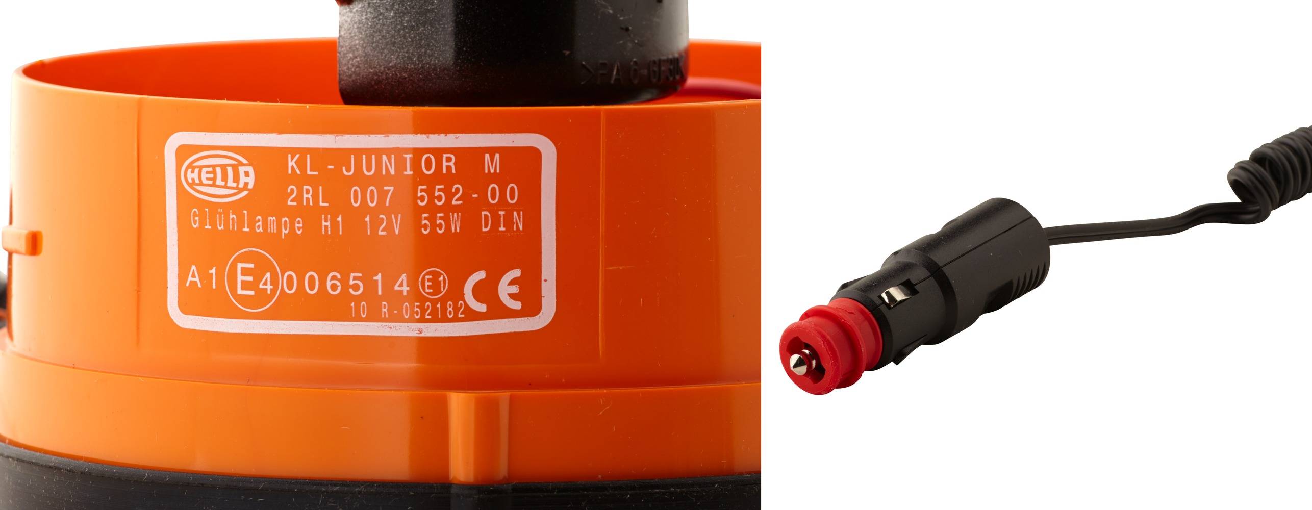 HELLA 2RL 007 552-001 Halogen-Rundumkennleuchte - KL Junior - 12V - gelb - Magnetbefestigung - gelb-4