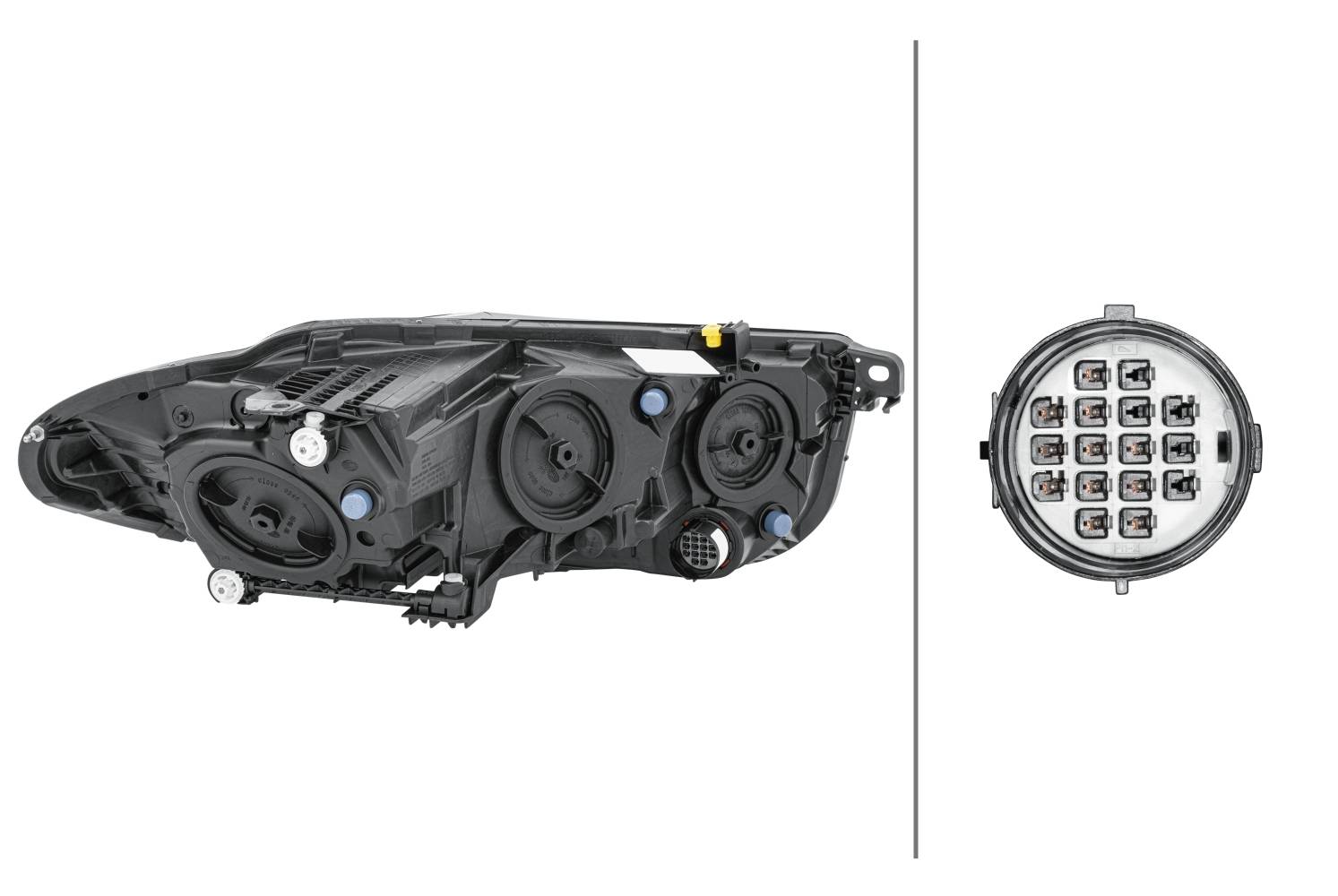 HELLA 1EH 011 811-111 FF/Halogen/LED-Hauptscheinwerfer - links - für u.a. Jaguar Xe (X760)-3