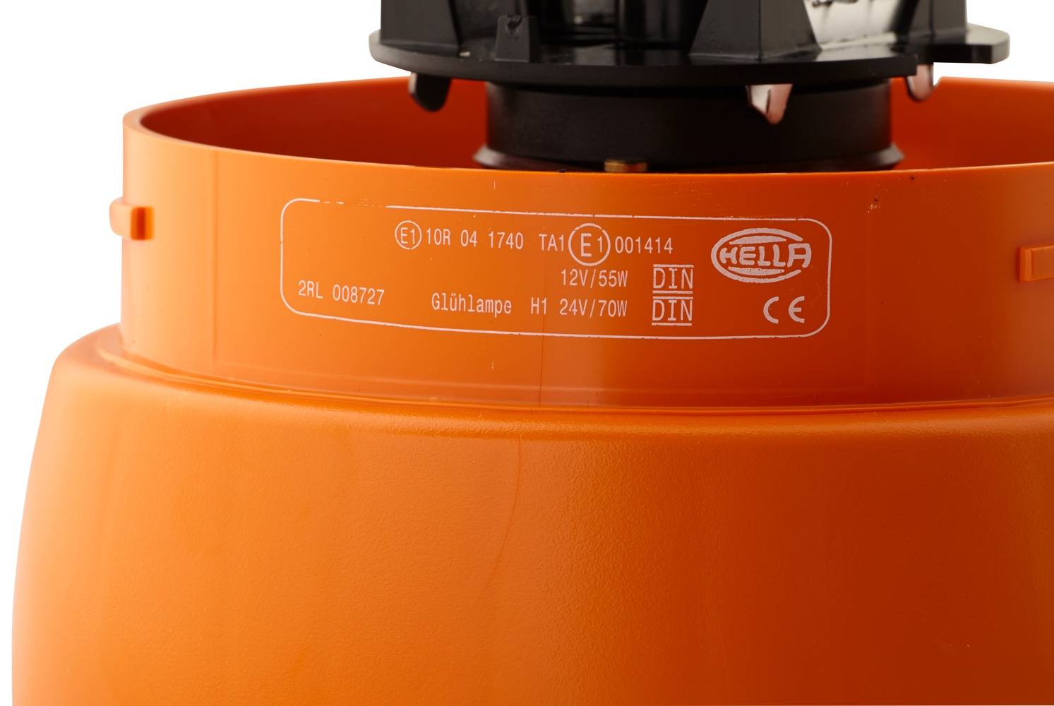 HELLA 2RL 008 727-011 Halogen-Rundumkennleuchte - KL Junior - 24V - gelb - Anbau/geschraubt - gelb --3