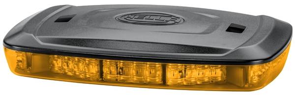 HELLA 2RL 014 566-201 LED-Warnleuchte - Micro Lightbar - 12/24V - Schraubanschluss - glasklar - gelb-0