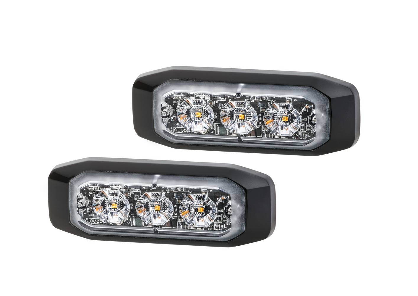 HELLA 2XD 014 563-201 LED-Blitz-Kennleuchte - BST-Slim - 12/24V - gelb - Anbau/geschraubt - glasklar-1
