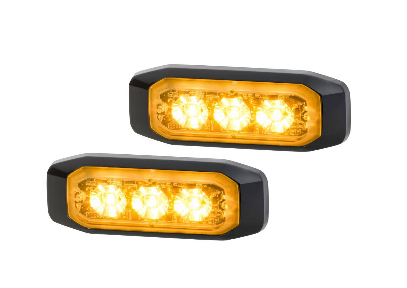 HELLA 2XD 014 563-201 LED-Blitz-Kennleuchte - BST-Slim - 12/24V - gelb - Anbau/geschraubt - glasklar-2