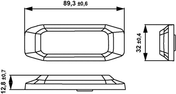 HELLA 2XD 014 563-201 LED-Blitz-Kennleuchte - BST-Slim - 12/24V - gelb - Anbau/geschraubt - glasklar-3