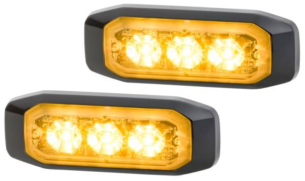 HELLA 2XD 014 563-201 LED-Blitz-Kennleuchte - BST-Slim - 12/24V - gelb - Anbau/geschraubt - glasklar-0