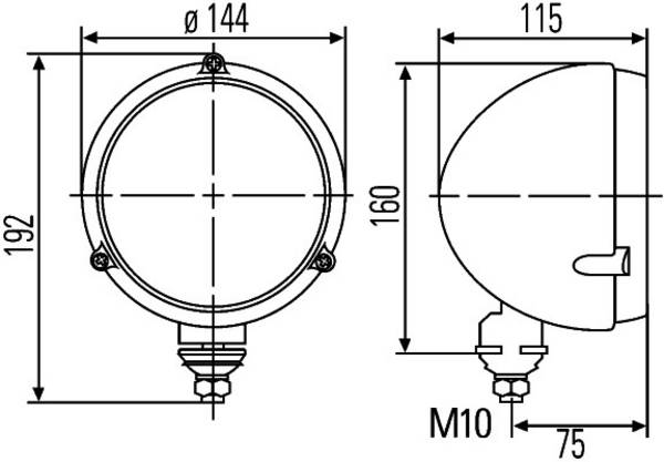 HELLA 1A3 996 162-607 Hauptscheinwerfer - M133 - 12V - Anbau - rechts/links