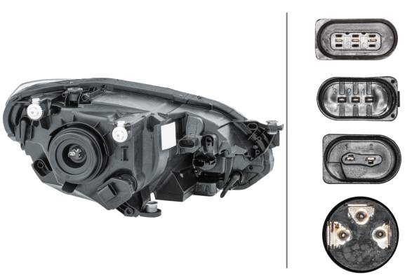 HELLA 1EL 012 644-011 FF/Halogen-Hauptscheinwerfer - links - für u.a. VW Up (121, 122, Bl1, Bl2, Bl3-2