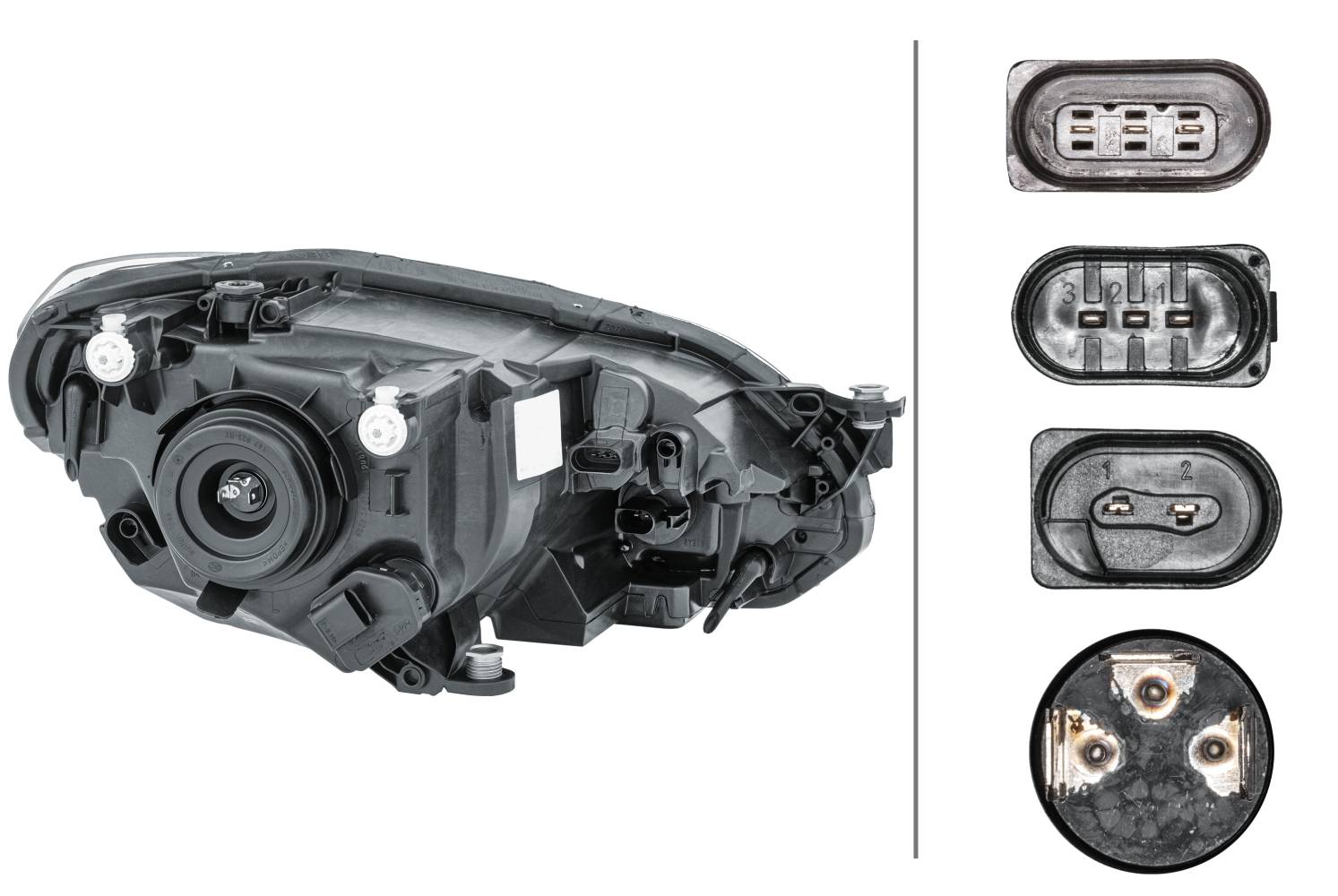 HELLA 1EL 012 644-011 FF/Halogen-Hauptscheinwerfer - links - für u.a. VW Up (121, 122, Bl1, Bl2, Bl3-3
