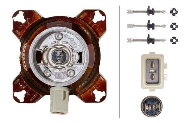 HELLA 1K0 008 191-021 FF/Halogen-Scheinwerfereinsatz, Fernscheinwerfer - 90mm Essential - 24V - rund-2