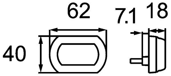 HELLA 2PF 013 323-251 Positionsleuchte - Shapeline Tech - LED - 12/24V - geschraubt - Lichtscheibenf-1