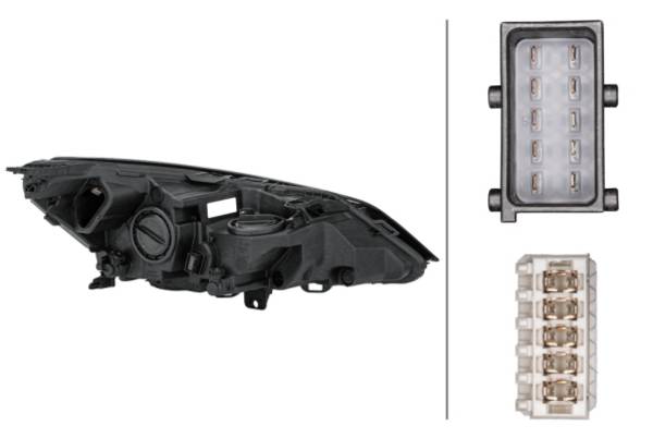 HELLA 1EL 354 829-011 Halogen-Hauptscheinwerfer - links - für u.a. Opel Astra K Sports Tourer (B16)