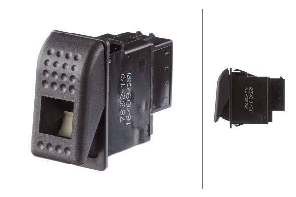 HELLA 6GM 007 832-191 Schalter - S26 - Wippbetätigung - Ausstattungsvar.: I->0 - Anschlussanzahl: 4-2